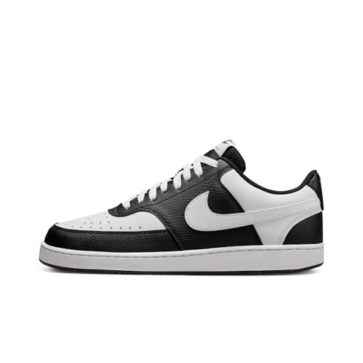 NIKE Court Vision LO, Sneaker Hombre, Black/White, 42 EU