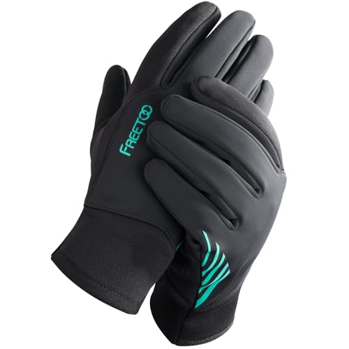 FREETOO Waterproof Winter Gloves with Fleece Lining for Cold Weather, Windproof Touchscreen Warm Gloves for Running Cycling Driving Men/Women