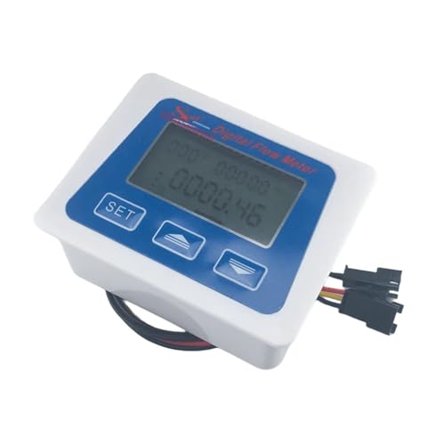 YQVEOT Caudalimetro Agua Medidor De Flujo Digital De Mar De Agua, Pantalla Que Mide El Flujo Total, Muestra El Caudal, Sensor De Flujo, Flujo De Cerveza Líquida para medición precisa de Tube