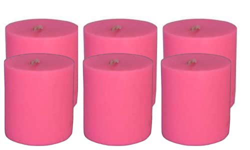 Floryn Decor Wax Pillar Candles Set Of 6 | Dripless | Smokeless | Odourless | Pillar Candles For Home Decor | Burning Time- 30 Hours, Size- 2 By 2 Inches | Scent- Rose (B099PKPLXF) Amazon Price History, Amazon Price Tracker