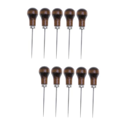 HOMSFOU 2sets Scratch Awl Tool Leather Scribe Tool for Crafting DIY Projects 5pcs*2