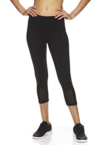 Pantalones de compresión Reebok para un ajuste firme y tiro alto Vigor negro M