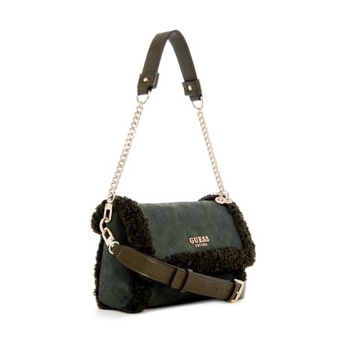 Image of GUESS Womens Davika Flap Shoulder Bag | Flap