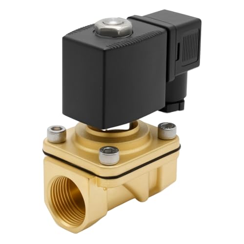 Hoypeyfiy Magnetventil Messing, Direktwirkende Magnetventil 3/4