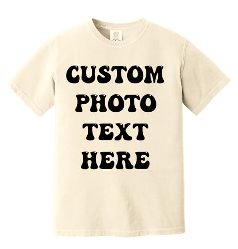 Custom Comfort Colors T-Shirt for Men & Women – Personalized Shirt with Text, Photo, or Logo – Design Front & Back