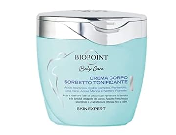 Biopoint - Crema Corpo Sorbetto Tonificante, Azione Idratante e Tonicizzante Fino a 48h, Dona Freschezza e una Pelle Compatta e Vitale, 300 ml