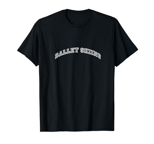 Ballet Skiing Vintage Retro T-Shirt