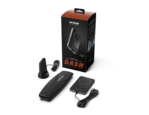 weBoost Dash Cell Phone Signal Booster with Wireless Charger | Boosts 5G/4G LTE for All US Carriers | Truck, Car, SUV | Magnetic Mount | FCC Approved