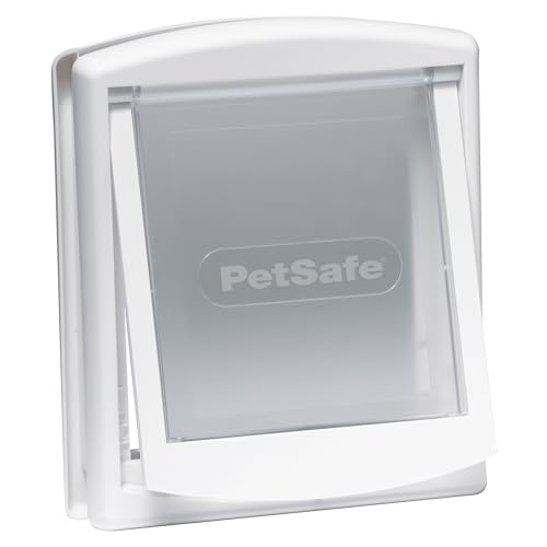 PetSafe Staywell Haustiertüre Original mit 2 Verschlussoptionen, mittel, weiß