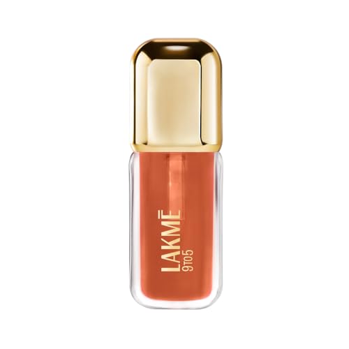 Image of LAKME 9to5 HyaGloss Powerplump Lip Oil, Vacation Nude, 4.2ml, for Plump Glossy Lips, with Hyaluronic Acid, Vitamin E & Peppermint Oil, Lightweight Non-Sticky Formula