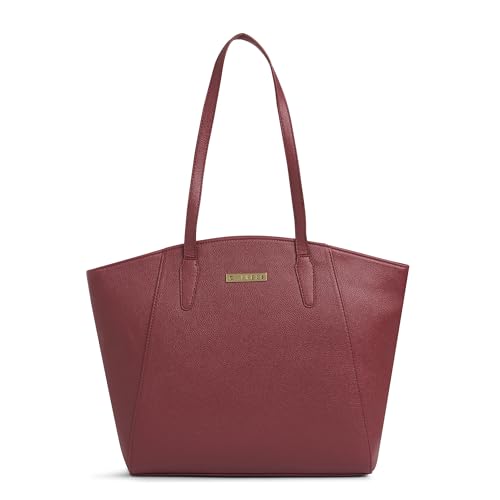 Image of Caprese Ruby Large Tote Bag for Women with Comfortable Straps | Stylish Shoulder & Handheld Bag | Fits Up to 16 Inch Laptop | Durable, Multi-Compartment Design for Work, Travel, Shopping