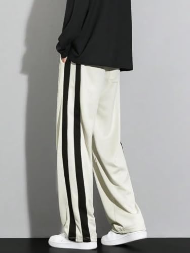 Image of FN3 Men's Cotton Blend Cargo Track Pants - Loose Fit Joggers for Men | Korean Style Travel & Lounge Wear with Pockets
