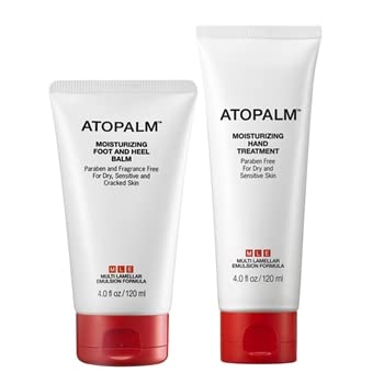 ATOPALM – Moisturizing Hand Treatment and Foot & Heel Balm Bundle includes 4 oz. Hand Treatment and 4 oz. Foot & Heel Balm (Value $ 42)