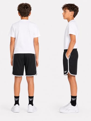 Reebok Boys Breathable Mesh Athletic Shorts Basketball Running 1 or 2 Pack - image 2