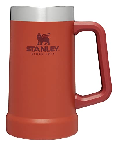 Image of STANLEY Stay-Chill Beer Stein 24 oz | Heavy Duty Big Grip Handle | Beer Tumbler Drink Cup, Holds 2 Cans | Insulated Stainless Steel Party Mug | BPA-Free | Cinnamon