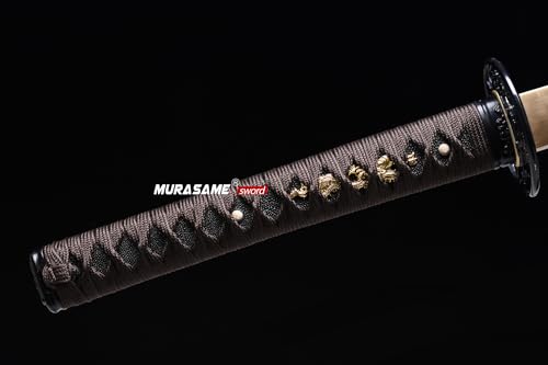 Murasame 41'' Katana Sword T10 Steel Clay Tempered Razor Sharp Real Hamon Full Tang Nihonto thumb #2