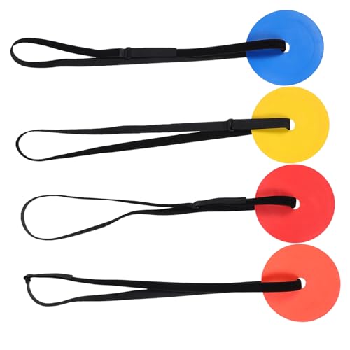 SUPVOX Hockey Goal Target Cone 4pcs Soccer Training Targets TPE Material Practice Discs for Shooting Multisport Use
