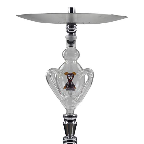 CRT | Shisha Molassefänger aus Glas | Passend für alle Shishas mit 18/8 Schliff | Wasserpfeife, Vorkühler-Aufsatz | 100… – Bild 4