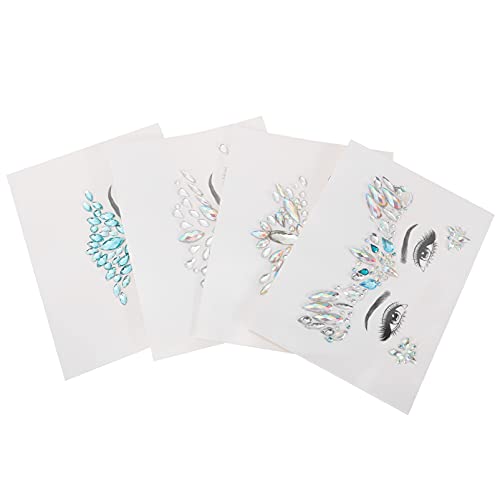 Lurrose 20 Pcs Olhos Vestido-Mulheres Jóias de Strass Festa Meninas Aniversário Strass Lágrimas Gema