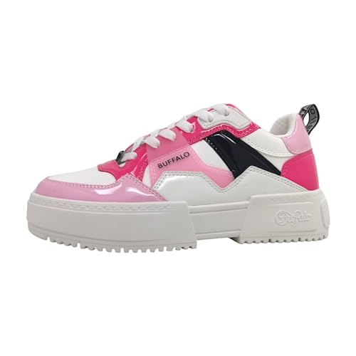 Buffalo RSE V2 Damenschuhe sportlicher Schnürer Rosa Freizeit, Schuhgröße:40 EU