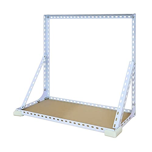 Soporte para CPU de torre, soporte colgante para CPU de PC, estructura metálica resistente, soporte para gabinete de PC montado en pared, soporta hasta 66 libras, fácil de instalar (50 x 20 x 50 cm)