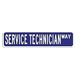 servicio tecnico aire acondicionado philco Tamaño: 15 x 60 cm Técnico de servicio al aire libre Letrero de metal de aluminio técnico Servicio de señal de calle Servicio de Técnico de regalo Placa de pared Novedad Bar Señales Garaje Man Cave,6x24 pulgadas