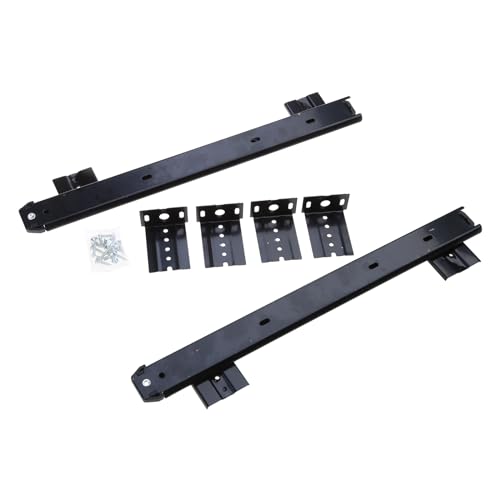 BOLOUY Height-Adjustable Under-Counter Computer Keyboard Drawer Tray with Double Row Solid Stell Balls Quiet Easy-Glide Sliding