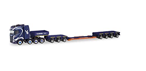 Preisvergleich Produktbild Herpa 311564 Scania CS20 HD Lowboy Semitrailer Karner Schwertransporte