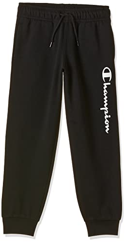 Champion Jungen Jogginghosen Legacy- Classic Logo Rib Cuff, Schwarz, 15-16...