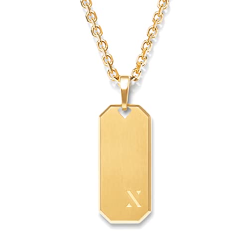 Jaxxon Beverly Pendant Necklace | 14K Gold Bonded Over 925 Sterling Silver Chain Necklace For Men - Gold, 24 Inch #TOP22