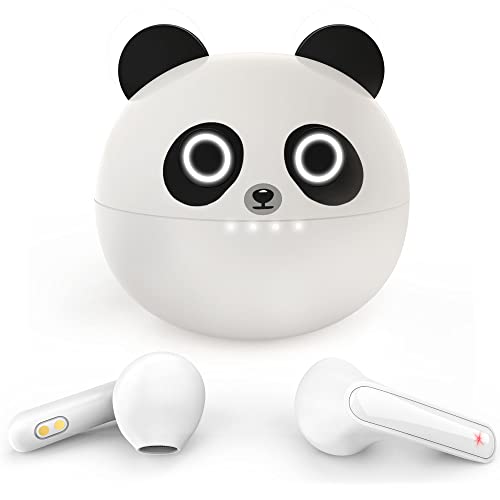 AMAFACE Kids Bluetooth Earbuds, IPX5 Waterproof Bluetooth Earbuds for Phone, Wireless Earphones with Mic, 36H Playtime Wireless Headphones for School Sport Work Fitness,White