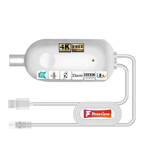 TV Aerial Booster Amplifier for Freeview HD High Gain Signal Booster Low Noise USB Powered Digital TV Amplifier Improves Weak Reception & Reduces Pixelation for Indoor Aerials