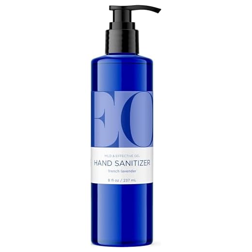 EO Hand Sanitizer Gel, 8 Ounce (Pack of 1), Lavender, Organic Plant-Based, Botanical Extracts