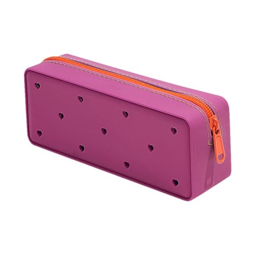 Sirseon Estuche de silicona, estuche de silicona,Estuche para bolígrafo estético | Elegantes bolsas para bolígrafos de silicona Estuches para lápices de gran capacidad Estuches de maquillaje, Morado