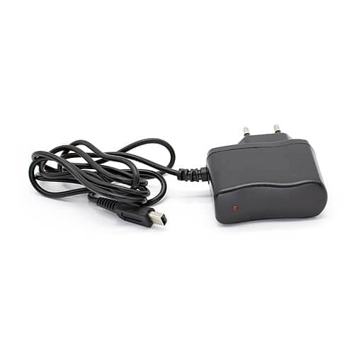 CABLEPELADO Cargador USB Compatible con Consolas 3DS/3DS XL/2DS/2DS XL/DSi/DSi XL/New 3DS | Fuente de Alimentación Adaptador Alimentador CA | Color Negro