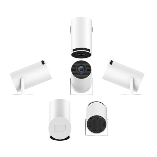Image of Beem 440 Smart LED Projector with 720p HD Resolution, Rotatable Design, Built-in Streaming Apps (Netflix, Prime Video, Hotstar), 2000 Lumens, Screen Mirroring, 3 Watts Speaker (White)