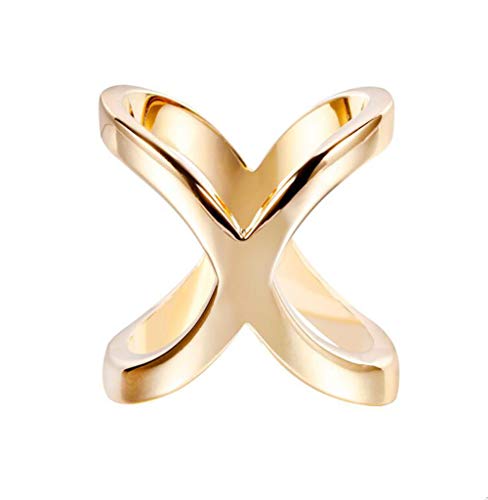 2PCS Women Girls Elegant X-Shaped Modern Simple Scarf Clips Fashionable Cross Hollowed Out Scarves Buckle Slide Jewelry Silk Scarf Clasp Rings Clothing Wrap Holder for Neckerchief Shawl (Silver+Gold)2