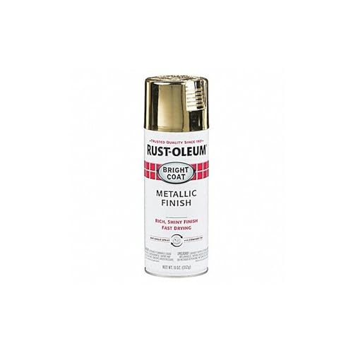 Rust-Oleum 7710830-2PK Stops Rust Bright Coat Metallic Spray Paint, Gold, 12 Ounce (Pack of 2)