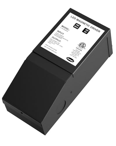 Image of LED Driver 12V 75W Magnetic Dimmable LED Transformer,Magnetic Power Supply 120VAC to 12VDC,Compatible with Lutron and Leviton Dimmers, for LED Strip Lights, Kitchen, Cabinet, ETL Listed