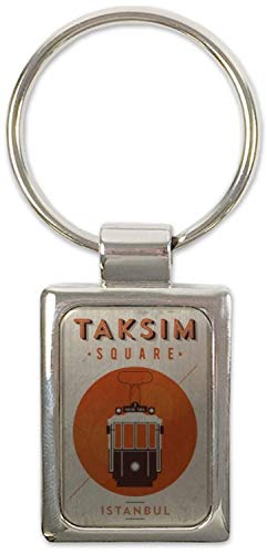Preisvergleich Produktbild Schlüsselanhänger Urlaub Reisebüro Taksim Platz Istanbul Bedruckt