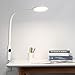 LMIX SchreibtischLampe Schwanenhals, 10W Augenschutz Leselicht Arbeitsbürolampe, einstellbare Farbtemperaturen und dimmbarer Augenschutz Flexarm Tischlampe (Weiß)