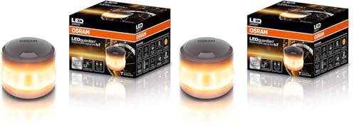 OSRAM LEDguardian Road Flare Signal V16 IoT, luz de Advertencia LED certificada DGT 3.0, Uso obligatorio en España, 1900K, localización en Tiempo Real (Paquete de 2)