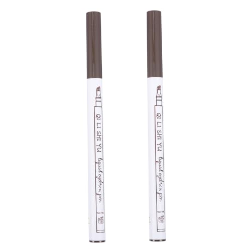 minkissy 2 Piezas Lápiz De Cuatro Cejas Tinte De Cejas Kit De Tinte Para Cejas Lápiz De Cejas Lápiz Para Cejas Lápiz Para Maquillaje Lápiz De Maquillaje De Cejas El Plastico