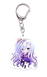 Mit süßer Chibi Figur Anime Domain NO Game NO Life Schlüsselanhänger mit Chibi Figur (Shiro)