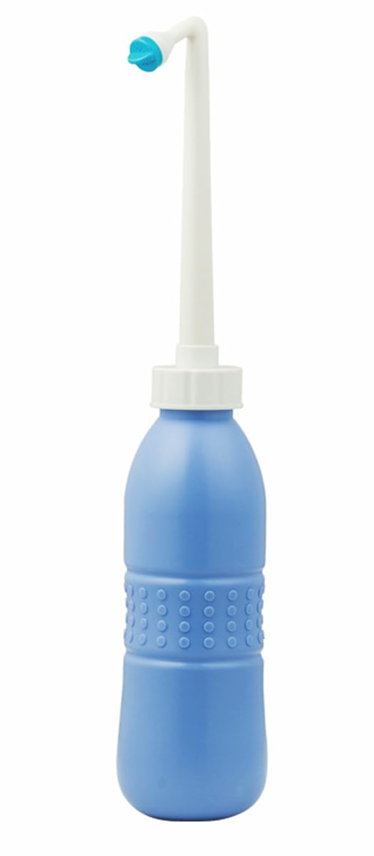 650ml Portable Large Bidet Bottle, Handheld Shattaf, Travel Toilet Hand Spray, Retractable Nozzle Personal Wash Feminine Baby Clean Care