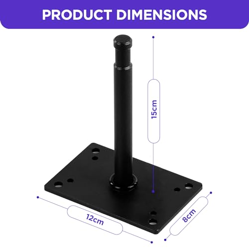 Image of Studio Baby Pin Plate Wall Ceiling Mount,5.9 inch Mini Lighting Wall Holder with 5 /8 inch Stud for Photo Studio Light Stand Flash Accessories