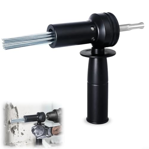 Air Needle Scaler Attachment with 18Pcs Hardened Steel Needles