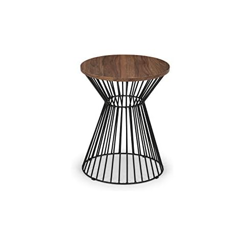 Julian Bowen Jersey Walnut Effect Lamp Table Cover