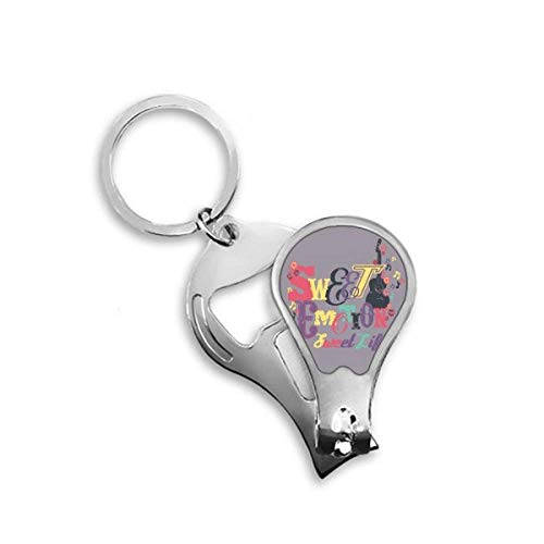 Coupe-ongles musique violet avec motif illustré DIYthinker pour soin des mains