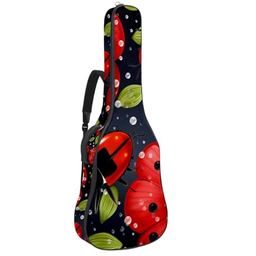 Housse guitare imperméable avec double sangle sac à dos et 2 poches de rangement amples